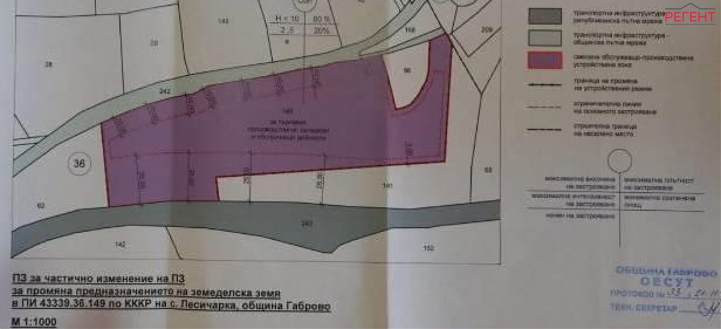  land Gabrovo 6 km from county center Gabrovo 