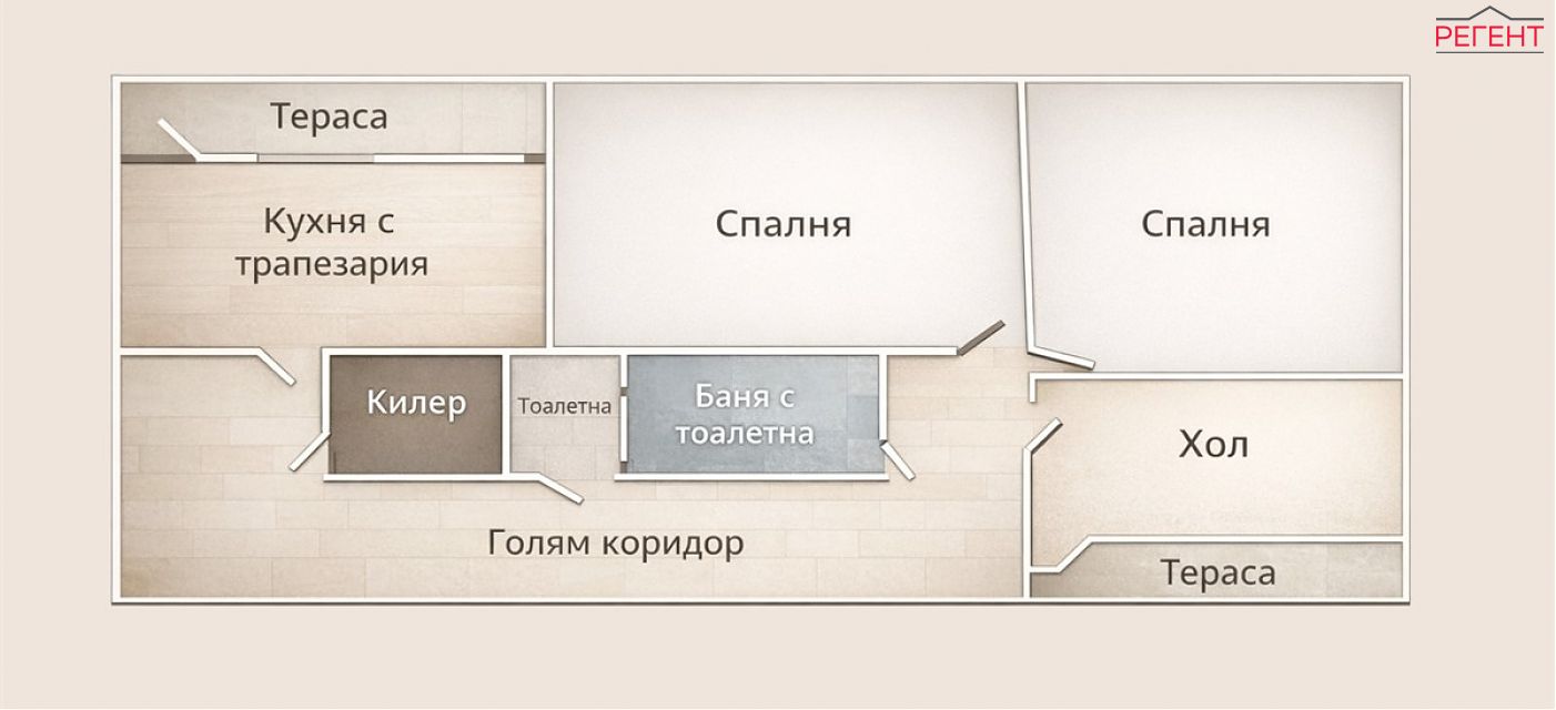 тристаен апартамент Община Габрово гр.Габрово , кв.Шиваров мост 