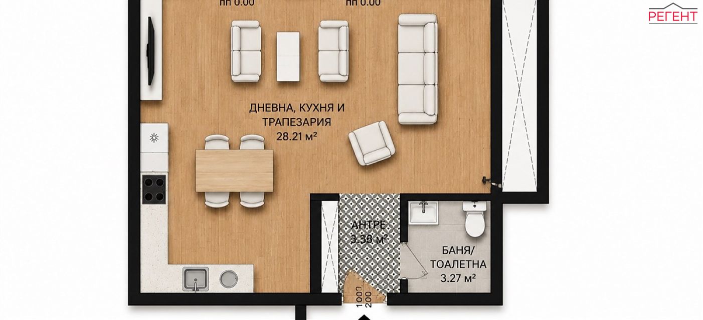 one-room apartment Veliko Tarnovo , 